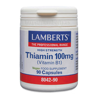 Tiamina presentación de vitamina b1 del fabricante Lamberts de la sección parafarmacia y bienestar
