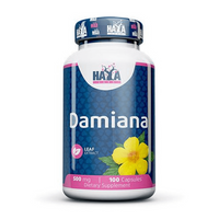 Extracto de Hoja Damiana envase de 100 cápsulas suplemento de vigorizantes del fabricante Haya Labs