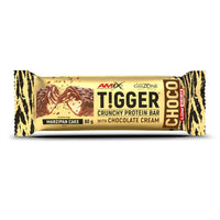 Barrita Tigger Crunchy Protein Bar de 60g por Amix Nutrition suplemento de barritas de proteinas