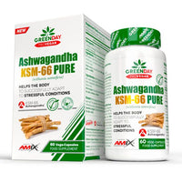 Ashwagandha KSM-66 Pure de 60 cápsulas del fabricante Amix GreenDay