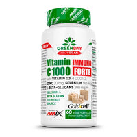 Vitamina C1000 Immuno Forte presentación de 60 cápsulas vegetales del fabricante Amix GreenDay