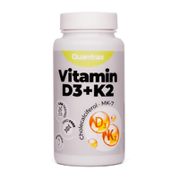 Vitamina D3+K2 envase de 60 softgels del fabricante Quamtrax