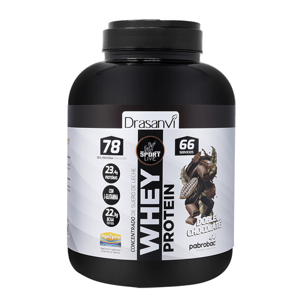 Whey Protein presentaciÃ³n de 2kg de Drasanvi suplemento de proteina de suero whey