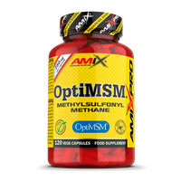 OptiMSM envase de 120 cápsulas vegetales en la categoría msm metilsulfonilmetano hecho por AmiXpro® series