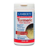 Cúrcuma de Liberación Rápida envase de 120 tabletas en la categoría antioxidantes de la marca Lamberts