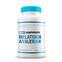 Melatonina y Valeriana en 60 cápsulas vegetales por Smart Supplements de la categoría mejora del sueño