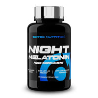 Night Melatonin bote de melatonina suplemento de mejora del sueño de la marca Scitec Nutrition