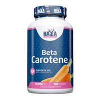 Natural Beta Caroteno 20.000 IU de 100 tabletas de la marca Haya Labs suplemento de vitaminas