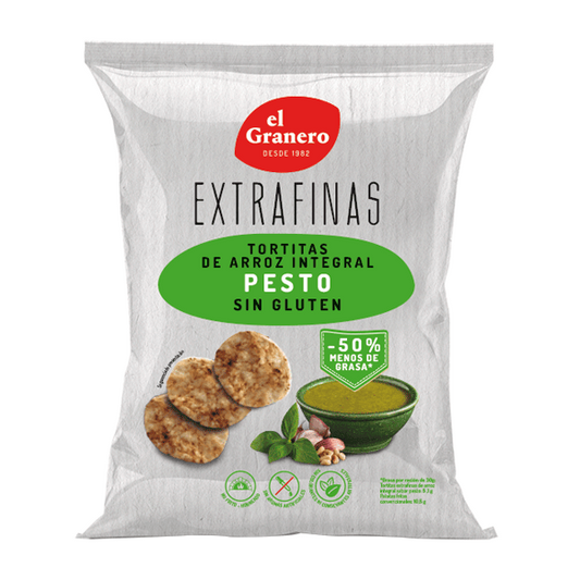 Galettes de riz complet au pesto d'El Granero Integral de la marque El Granero Integral dans la collection Crêpes aux céréales