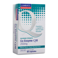 Co-Enzima Q10 200mg de 60 cápsulas de la marca Lamberts de la categoría mejora general