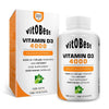 Vitamina D3 4000 UI en 100 cápsulas vegetales hecho por VitoBest