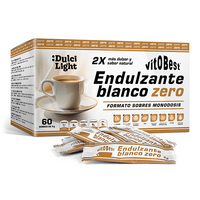 Endulzante Blanco Zero bote de 60x4g en la sección de aderezos y sazonadores bajos en sodio de la marca VitoBest