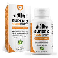 Super C 1600mg presentación de 60 cápsulas de VitoBest de la categoría vitamina c