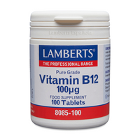 Vitamina B12 presentación de 100 tabletas en la categoría vitaminas hecho por Lamberts