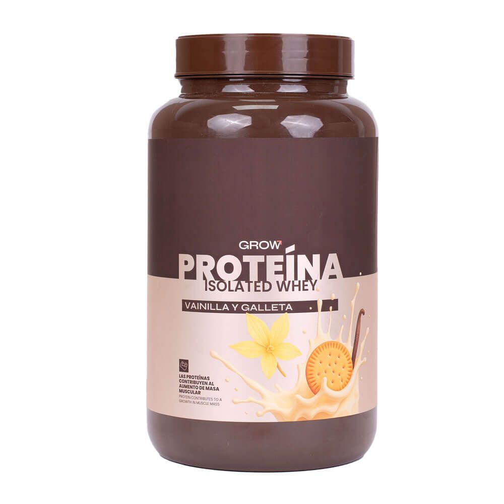 Isolated Whey bote de 1kg de la sección proteína de aislado de suero isolate hecho por Grow Nutrition