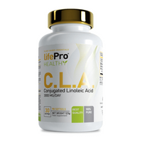CLA 1000mg envase de 90 softgels de la marca LifePRO