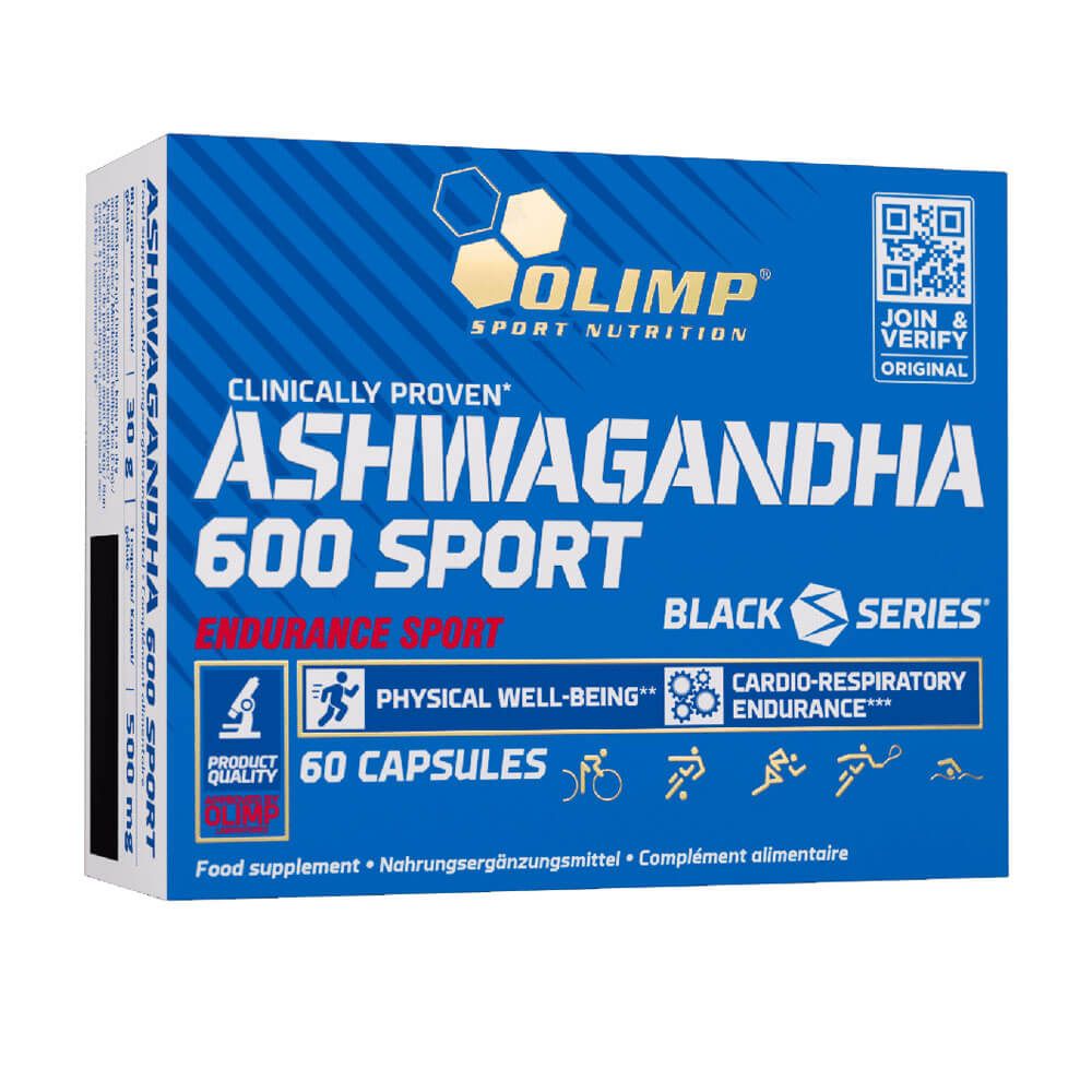 Ashwagandha 600 Sport envase de 60 cÃ¡psulas por Olimp Sport