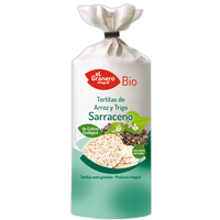 Tortitas de Arroz y Trigo Sarraceno Bio de 115 g del fabricante El Granero Integral (Pancakes, Tortillas y Creps)
