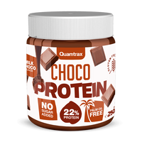 Crema Choco Protein de 250g de la marca Quamtrax complemento alimenticio de cremas de chocolate bajas en calorias