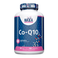 Co-Q10 60mg envase de 120 cápsulas de la marca Haya Labs de la sección antioxidantes