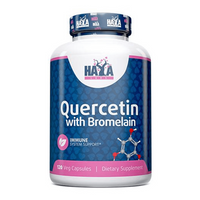 Quercetina con Bromelina en 120 cápsulas complemento alimenticio de digestivos hecho por Haya Labs