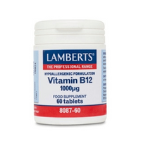 Vitamina B12 1000mcg presentación de 60 tabletas hecho por Lamberts