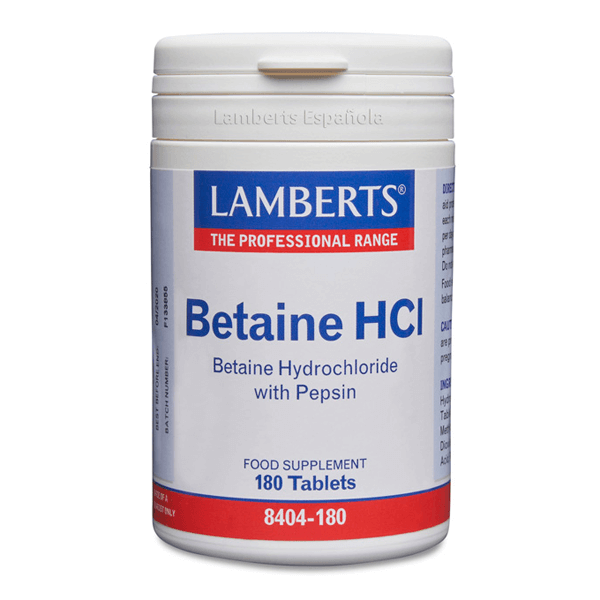 Chlorhydrate de bétaïne avec pepsine de Lamberts - Lamberts 0