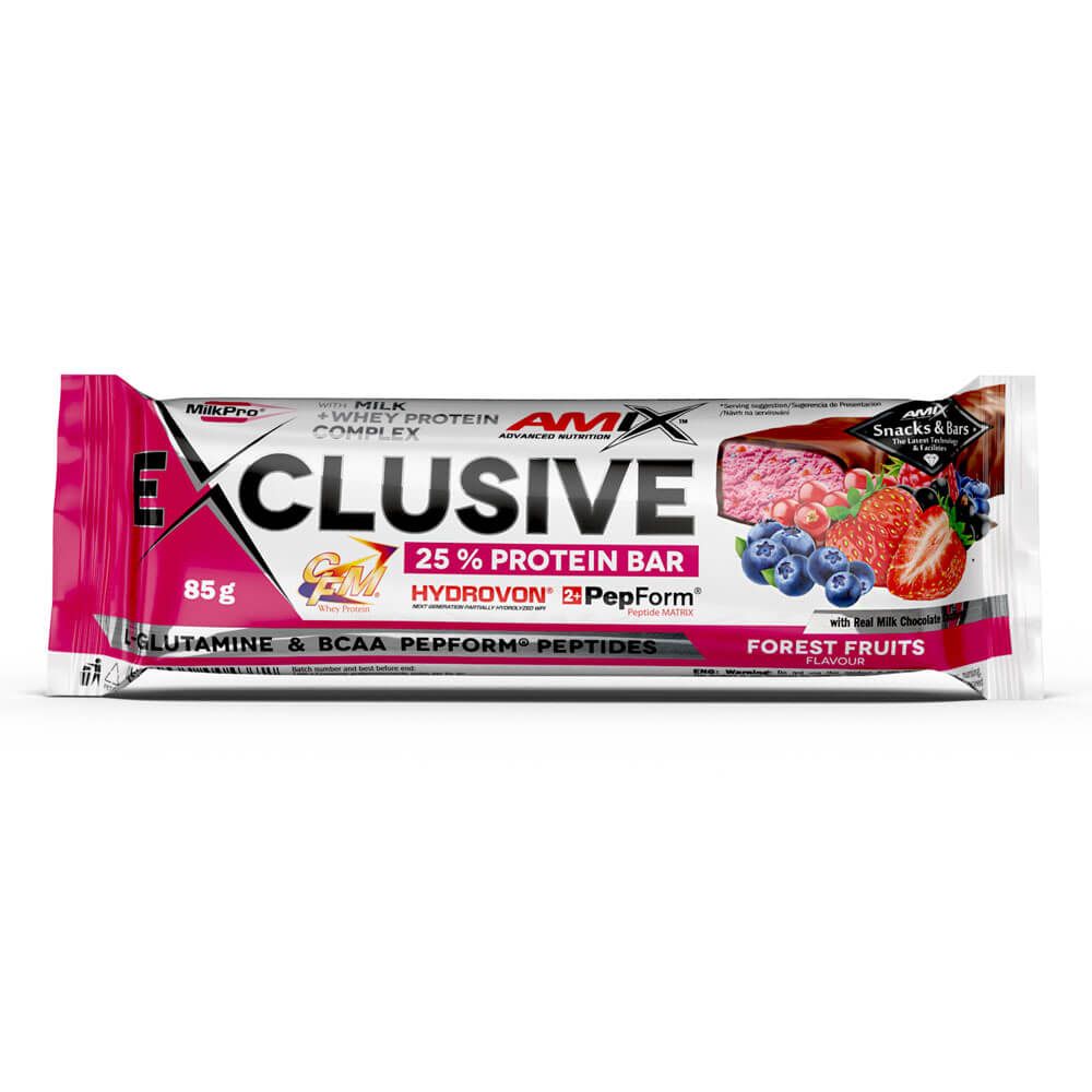 Barrita Exclusive Protein Bar presentación de 85g hecho por Amix Nutrition de la categoría barritas de proteinas