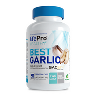 Best Garlic de 120 cápsulas veganas de la marca LifePRO suplemento de la sección sistema inmunológico