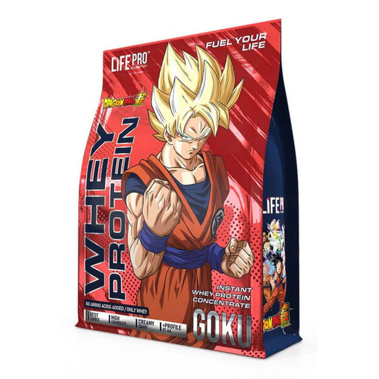 Protéine de lactosérum Life Pro Dragon Ball Super Édition Limitée Goku de la marque LifePRO dans la collection Protéines de lactosérum
