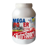 Mega Power bote de 2.5kg hecho por Nutrisport de la categoría ganadores de peso con proteína