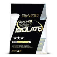 Whey Isolate presentación de 750g de la marca Stacker Europe en la categoría proteína de aislado de suero isolate