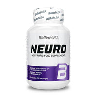 Neuro en 60 cápsulas de Biotech USA en la sección de concentración-memoria