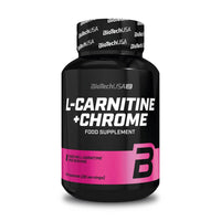 L-Carnitina + Cromo presentación de 60 cápsulas del fabricante Biotech USA