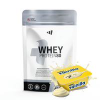 Whey Protein80 envase de 1kg de la marca Masmusculo Supplements en la categoría proteina de suero whey