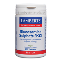 Sulfato de Glucosamina 2KCI envase de 120 tabletas del fabricante Lamberts
