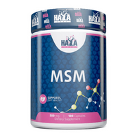MSM 500mg envase de 180 cápsulas del fabricante Haya Labs suplemento de la sección msm metilsulfonilmetano