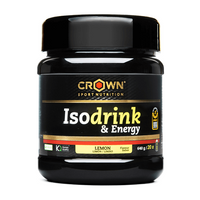 Isodrink & Energy bote de bebida isotónica en la sección de energéticos hecho por Crown Sport