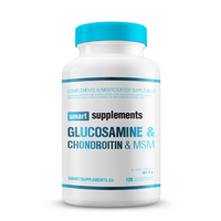 Glucosamina, Condroitina y MSM envase de 120 cápsulas vegetales hecho por Smart Supplements
