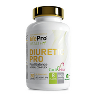 Diuretic Pro presentación de 90 cápsulas veganas complemento alimenticio de diuréticos del fabricante LifePRO