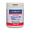 Vitamina D3 1000IU bote de 120 cápsulas de Lamberts de la sección vitaminas