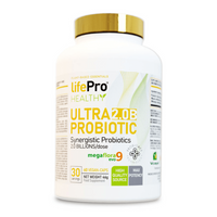 Ultra 2.0B Probiotic envase de 60 cápsulas veganas de la marca LifePRO - probioticos