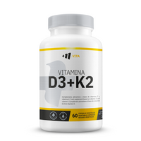 Vitamin D3 + K2 - 60 Cápsulas Vegetales [Masmusculo] Mejora la salud de tus huesos