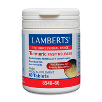 Cúrcuma de Liberación Rápida de 60 tabletas de la marca Lamberts en la sección de antioxidantes