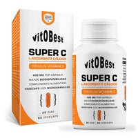 Super C envase de 60 cápsulas vegetales de VitoBest de la categoría vitamina c
