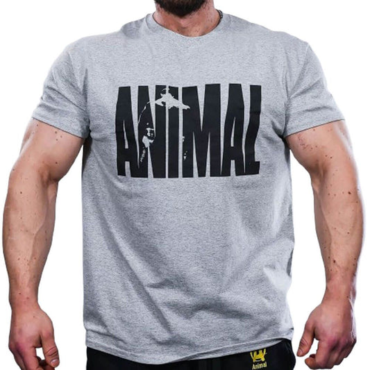 T-shirt à manches courtes à motifs animaux de la marque Animal dans la collection Vêtements de sport pour hommes