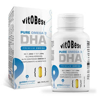 Pure Omega 3 DHA presentación de 90 softgels por VitoBest