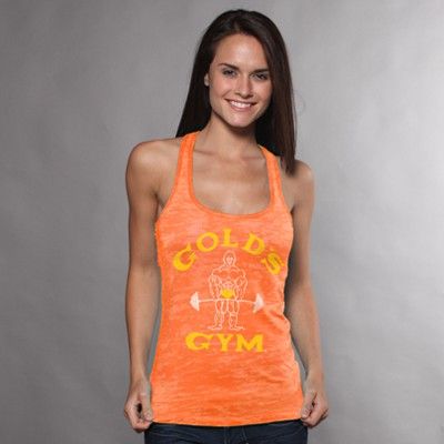 T-shirt Gym Joe Classic Neon Faded Gold S pour fille de la marque Gold's Gym dans la collection Ventes