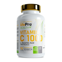 Vitamina C 1000mg de 90 cápsulas veganas del fabricante LifePRO