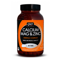Calcio Magnesio y Zinc de 60 tabletas de la marca QNT (Formulas Mejoras Articulares)